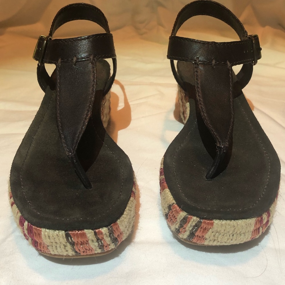 7 for All Mankind platform sandals